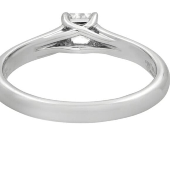 Tiffany & Co Certified Lucida Diamond Engage.Ring E-VS2 Square-Cut Platinum.30ct - Picture 6 of 8